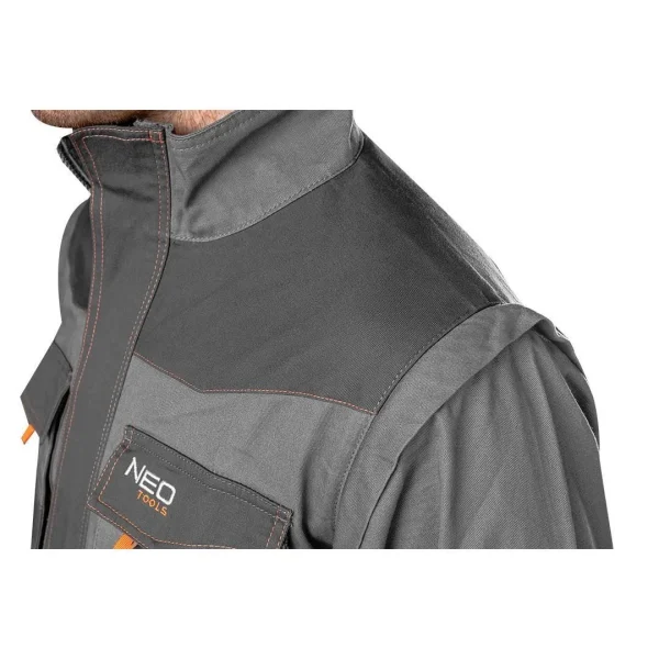 Geaca de lucru, convertibila in vesta, 2 in 1, maneci detasabile, bumbac, marimea XL/54, NEO