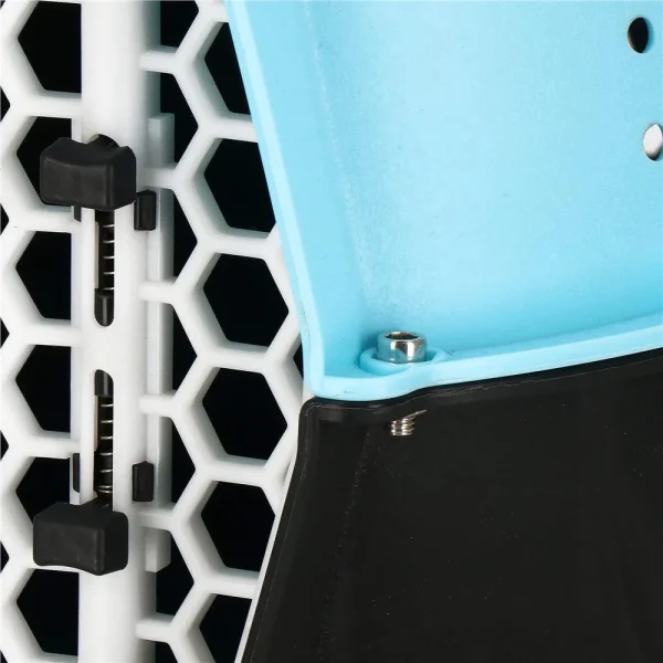 Geanta pentru transport caine/pisica, Springos, albastru si negru, plastic, max 7 kg, 48x33x28 cm