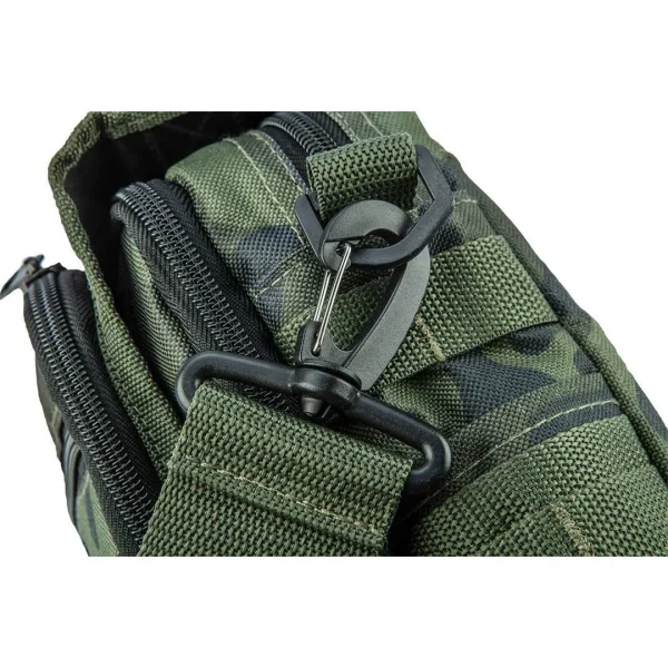 Geanta turistica/calatorie de umar, model Survival, camuflaj, 8 buzunare, 8.5x25.5x19.5 cm, NEO