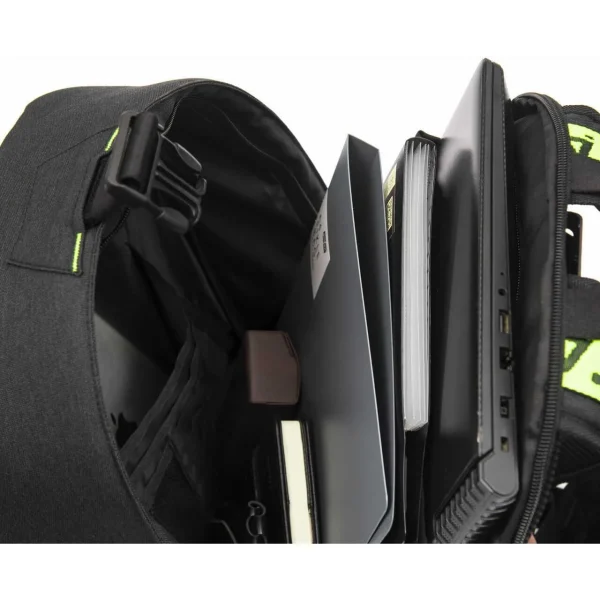 Ghiozdan/rucsac turistic, Tourpeak, 5 compartimente, negru, 21 L, 30x10x40 cm
