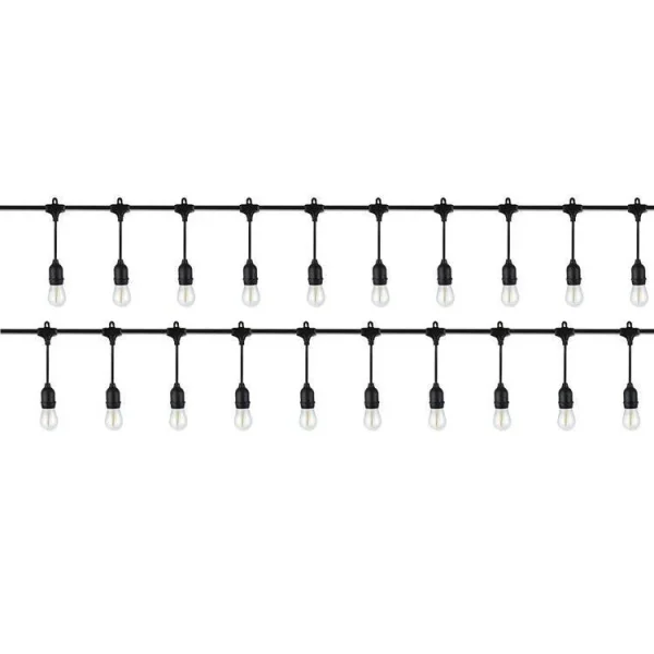 Ghirlanda tip sirag de becuri, LED, 220-240V, IP44, 4 cm, 10 m