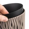 Ghiveci decorativ de flori, rotund, cafeniu, 7.9 L, 26.2x22.2 cm, Sandy Round
