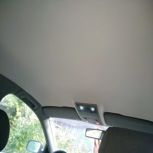 Material pentru reconditionare plafon auto, material textil cu spate buretat, culoare Gri Deschis, dimensiune 2m x 1,50m