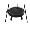 Gratar de gradina cu carbuni, grill rotund, trepied ajustabil, 64.5x64.5x150 cm, Chomik