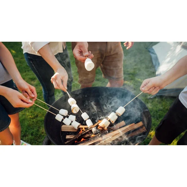 Gratar gradina, grill rotund, metal, 56x47 cm