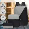 Set calatorie 3in1, Rucsac, Geanta, Plic, AVX-BQ51D