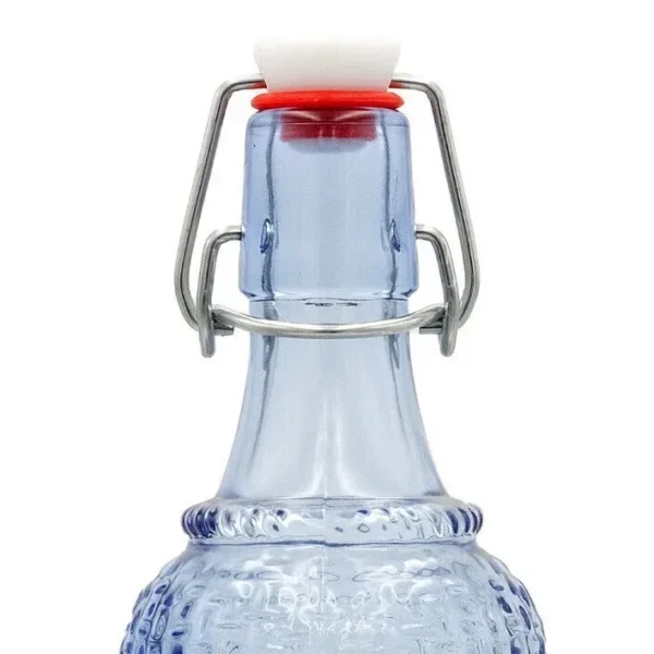Set 100 capace pentru sticle cu inchidere cu clema metalica si dop ceramic cu garnitura din cauciuc