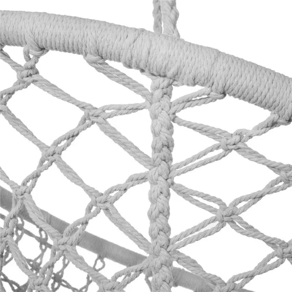 Hamac brazilian, tip scaun, Springos, gri, max 150kg, 79x80x120 cm