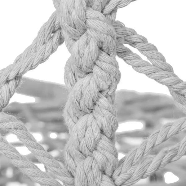 Hamac brazilian, tip scaun, Springos, gri, max 150kg, 79x80x120 cm