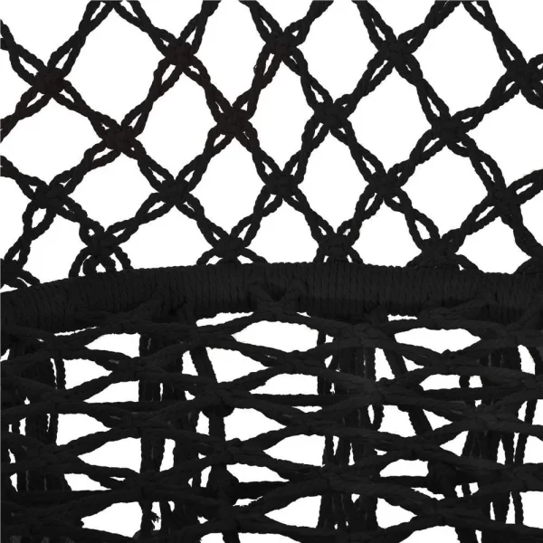 Hamac brazilian, tip scaun, Springos, negru, max 150kg, 79x80x120 cm