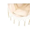 Hamac tip scaun, cu 2 perne, bej, max 100 kg, 100x130 cm