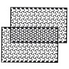Set 2 folii autoadezive decupate pentru decorarea stopurilor auto, dimensiune 2 x 48 x 30cm, culoare Negru Mat, model HONEYCOMB TRIANGLE