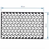 Set 2 folii autoadezive decupate pentru decorarea stopurilor auto, dimensiune 2 x 48 x 30cm, culoare Negru Mat, model HONEYCOMB TRIANGLE