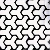 Set 2 folii autoadezive decupate pentru decorarea stopurilor auto, dimensiune 2 x 48 x 30cm, culoare Negru Mat, model HONEYCOMB TRIANGLE