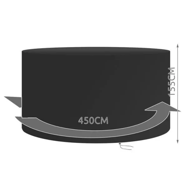 Husa impermeabila, pentru scaun leagan suspendat, 450x155 cm, Isotrade