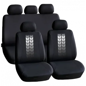 Set huse scaun auto ieftine, Universale 9 piese, model TIRE TRACKS