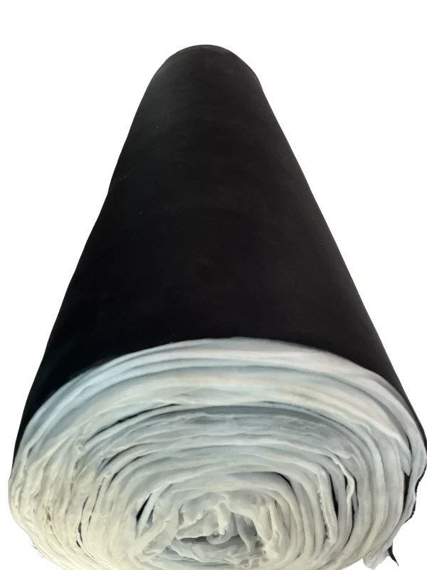 Material pentru reconditionare plafon auto, material textil cu spate buretat, culoare Neagra, dimensiune 2m x 1,50m