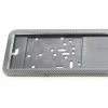 Suport numar inmatriculare INOX + finisaj CARBON, LPF 002