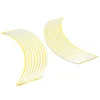 Set 16 inele din autocolant pentru jante culoare Alb Lucios