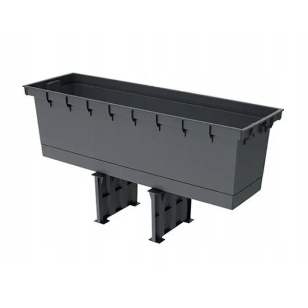 Set 2 jardiniere decorative, Urbi Case M, alb, 77x23.5x40.6 cm, 27 L