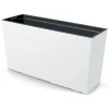 Set 2 jardiniere decorative, Urbi Case M, alb, 77x23.5x40.6 cm, 27 L