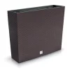 Set 2 jardiniere decorative, imitatie ratan, Rato Case, maro, 58x18x49.8 cm