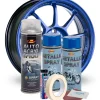 Kit complet reparatie si vopsire jante culoare Albastru Metalizat, V2