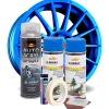 Kit complet reparatie si vopsire jante culoare Albastru Fluorescent, V2