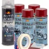 Kit complet reparatie si vopsire jante culoare Rosu Burgundy Metalizat, V4