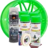 Kit complet reparatie si vopsire jante culoare Verde Fluorescent, V4