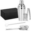 Kit pentru barmani, cocktail shaker, inox, set 5 piese, 550 ml, Springos