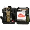 Kit turistic, supravietuire, multifunctional, cu trusa, set 21 piese, 20x11x5 cm, Springos