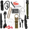 Kit turistic, supravietuire, multifunctional, cu trusa, set 21 piese, 20x11x5 cm, Springos