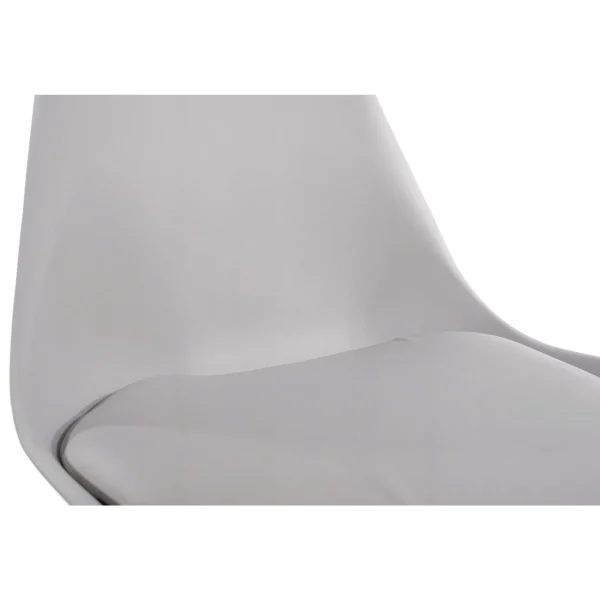 Scaun bucatarie/living, Artool, Mark, PP gri, picioare lemn natur, 49x42x82 cm