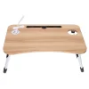 Masa pentru Laptop plianta din MDF, dimensiune 60 x 39,5 cm, cu USB, lampa si ventilator