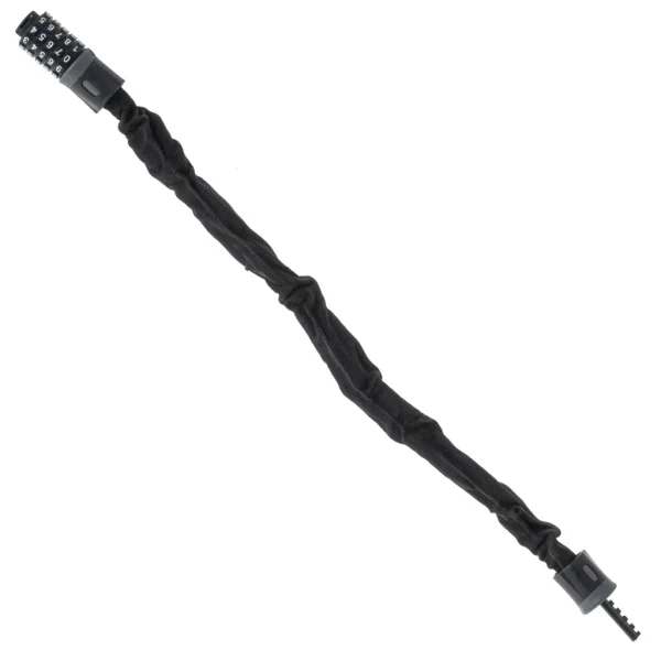 Antifurt bicicleta, Dispozitiv de blocare biciclete, Cifru cu 5 digits, lungime 90cm, culoare Neagra