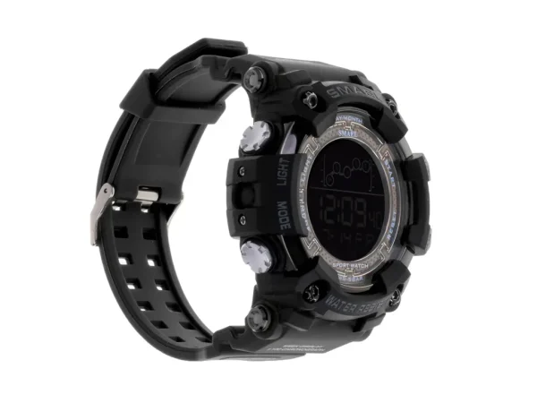 Ceas Militar pentru barbati, SMAEL, impermeabil, afisaj LED, culoare Negru