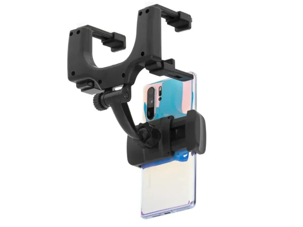 Suport auto pentru telefon cu prindere pe oglinda retrovizoare
