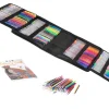 Set 242 piese, Pixuri cu gel multicolor + Rezerve + Carte de colorat + Penar