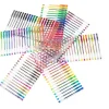 Set 140 piese, Pixuri cu gel multicolor cu sclipici (glitter)