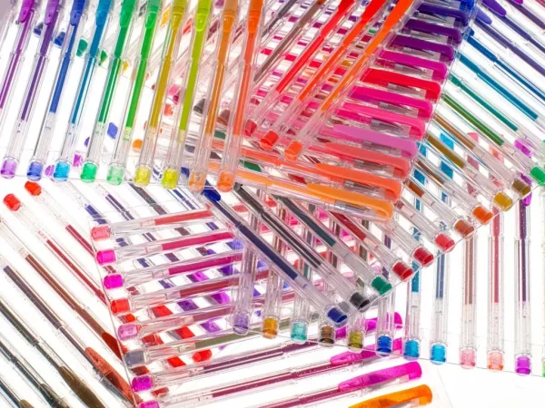 Set 140 piese, Pixuri cu gel multicolor cu sclipici (glitter)