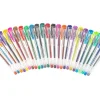 Set 25 piese, Pixuri cu gel multicolor cu sclipici (glitter)