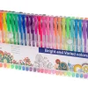 Set 50 piese, Pixuri cu gel multicolor cu sclipici (glitter)