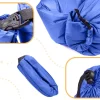 Saltea Autogonflabila "Lazy Bag" tip sezlong, 230 x 70cm, culoare Bleumarin, pentru camping, plaja sau piscina