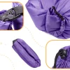 Saltea Autogonflabila "Lazy Bag" tip sezlong, 230 x 70cm, culoare Violet, pentru camping, plaja sau piscina