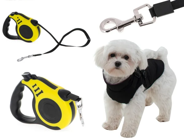 Lesa Retractabila Automata 3m lungime pentru caini de pana la 8kg