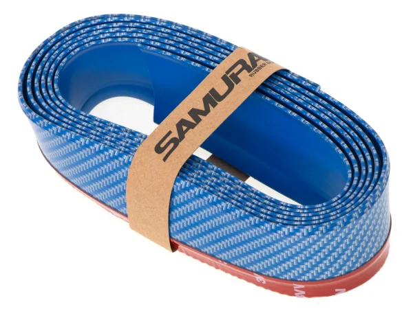 Protectie spoiler, prelungire bara fata/spate din cauciuc, culoare CARBON Albastru