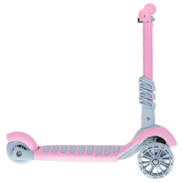 Tricicleta + Trotineta + Skateboard (3in1) roti iluminate LED - ROZ