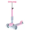 Tricicleta + Trotineta + Skateboard (3in1) roti iluminate LED - ROZ