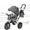 Tricicleta si Carucior pentru copii Premium TRIKE FIX V3 culoare Gri